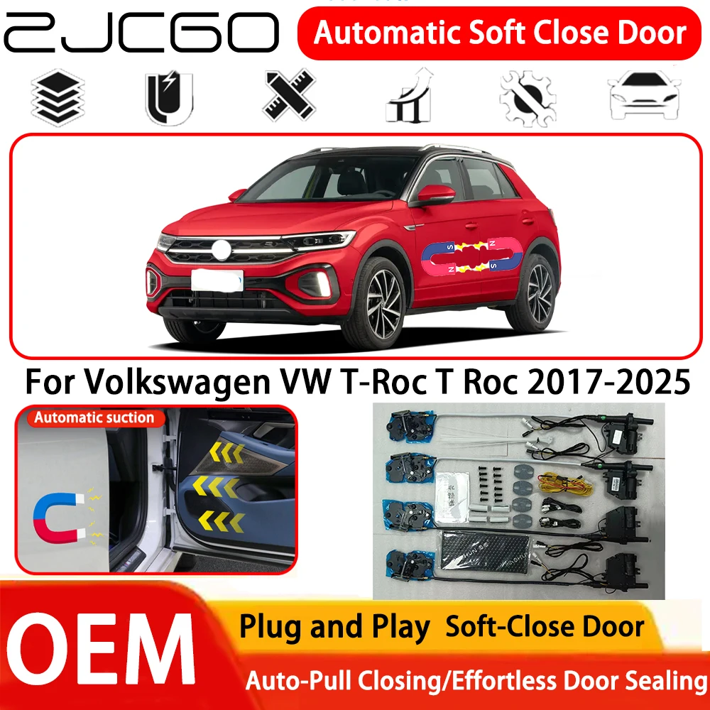 

for Volkswagen VW T-Roc T Roc 2017-2025 Car OEM Plug and Play Automatic Electric Soft Close Door Comfort Closing System ﻿