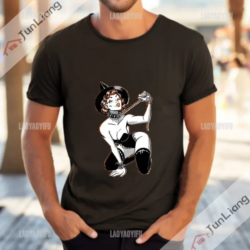 Japanese Anime T-shirt Hentai Male Shirt Sexy Male Anime Beauty Male T-shirt Casual Cosplay Loli Waifu