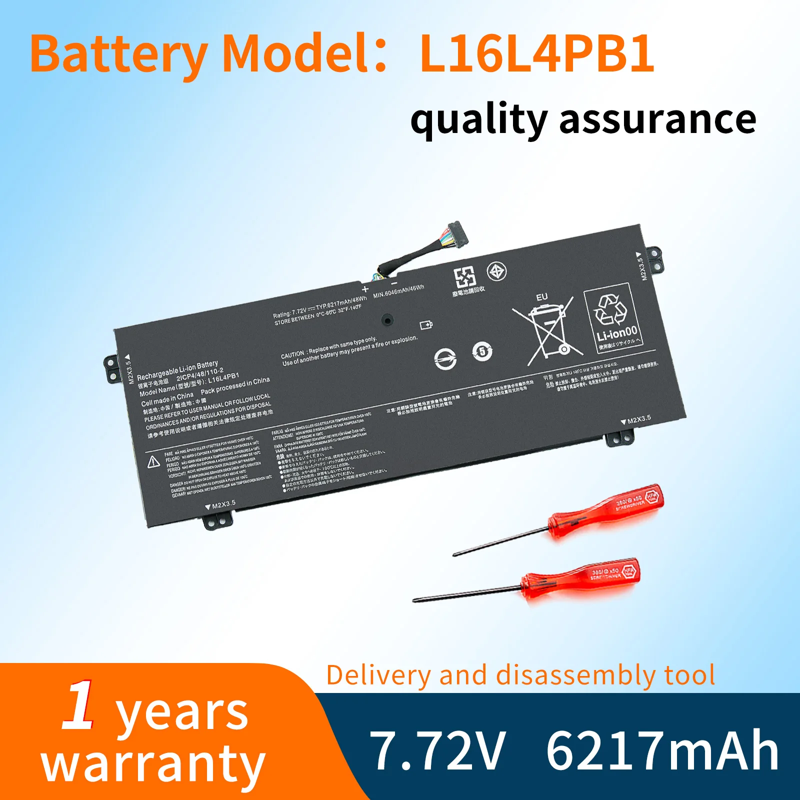 L16C4PB1 Laptop Batterie Für Lenovo Yoga 720-13IKB 720-13IKBR 720-15IKB 730-13IKB 730-13IWL L16L4PB1 L16M4PB1 7,68 V 48Wh