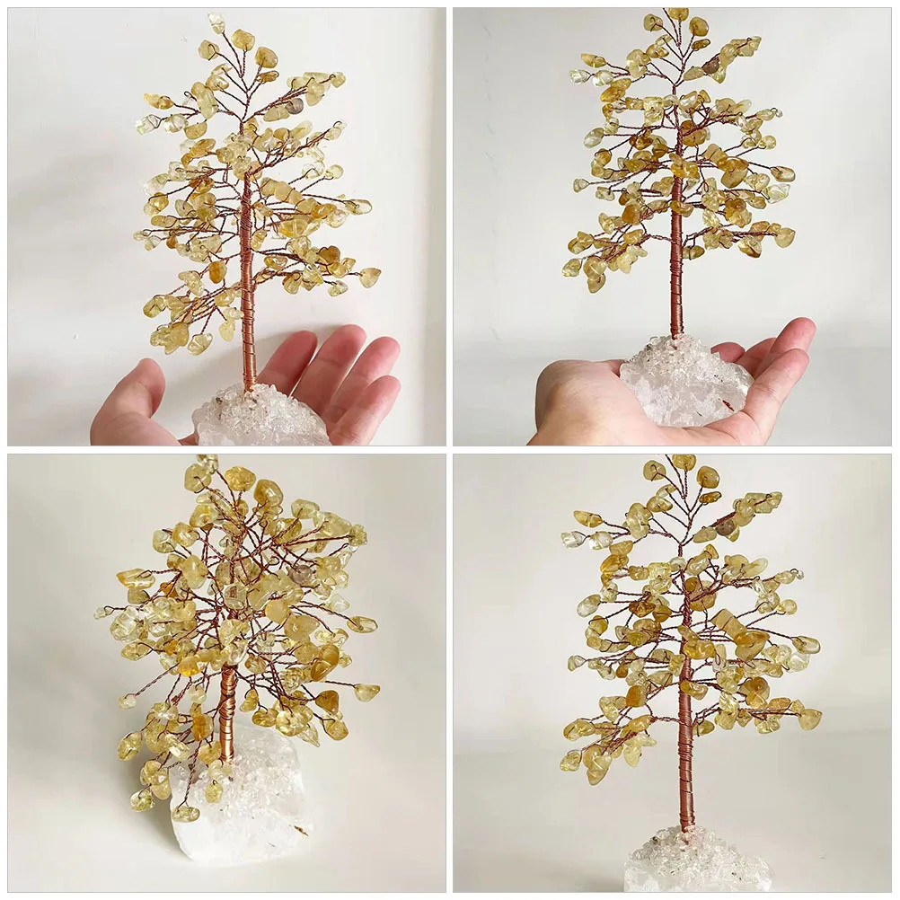 

Crystal Money Tree Luck Ornament Desktop Decoration Home Office Tabletop Prosperity Decor Crystal Tree Tabletop Decoration