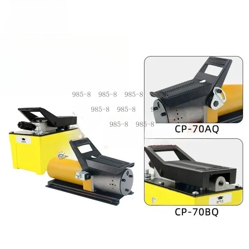 Air Actuated Aluminium Air Hydraulic Pump, 10000PSI Foot Pump Fit Auto Body Frame Machines & Pulling Post
