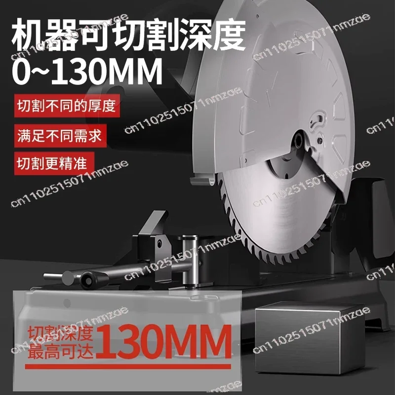 

14-дюймовая мощная настольная пила для холодной резки металла, машина для резки профиля 355 для стальной угловой железной арматуры