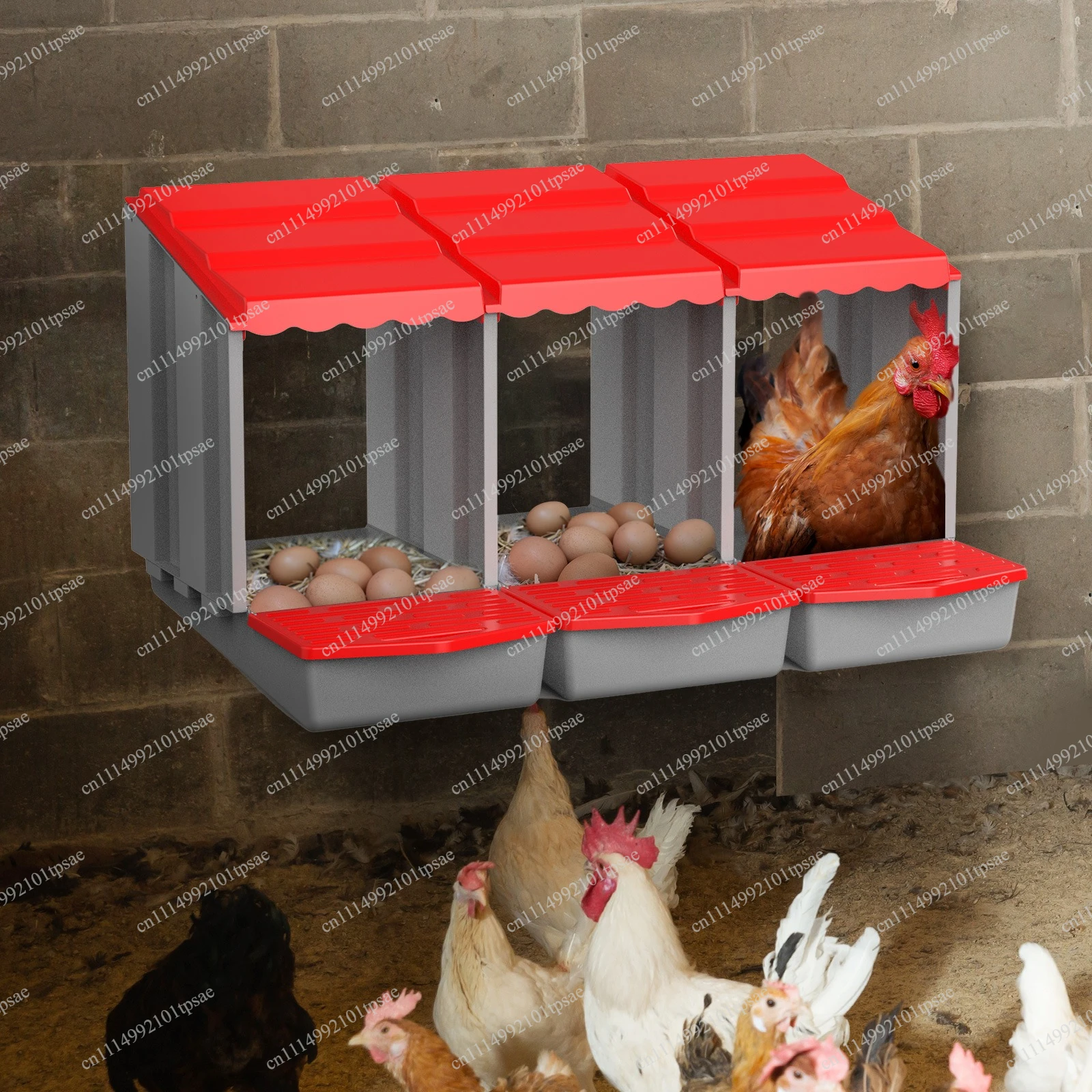 Foldable Chicken Coop Standing Hen Egg Box Chicken Nesting Box Waterproof Goose Nest Outdoor Hen House With Ventilation Holes