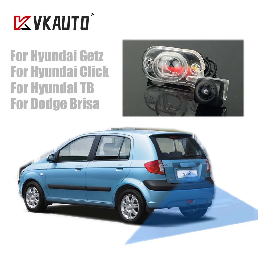 VKAUTO Fish Eye Rear View Camera For Hyundai Getz Prime/Click/TB/Dodge Brisa CCD HD Night Vision Reversing Backup Parking Camera