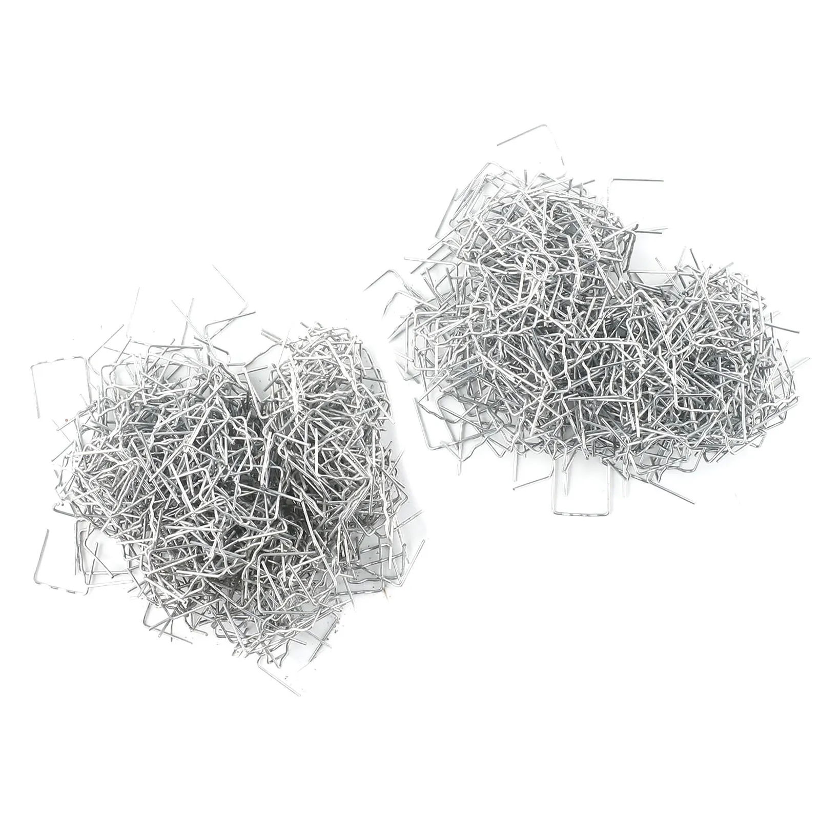 Simple yet Effective 1000PCS Flat Hot Staple, Standard Pre Cut 0 8mm, Repair Bumper Cracks, Stainless Steel, Silver Color