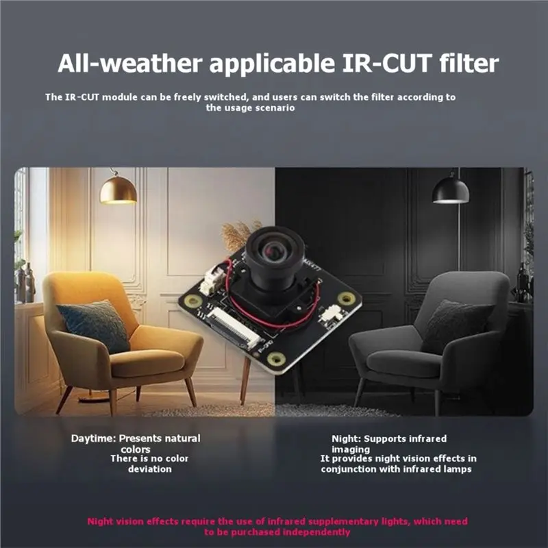 [NEW!A25P】 IMX477 IR-CUT Camera Module For Raspberry Pi 12.3MP High-Resolution Starlight Camera For Jetson Series Motherboards