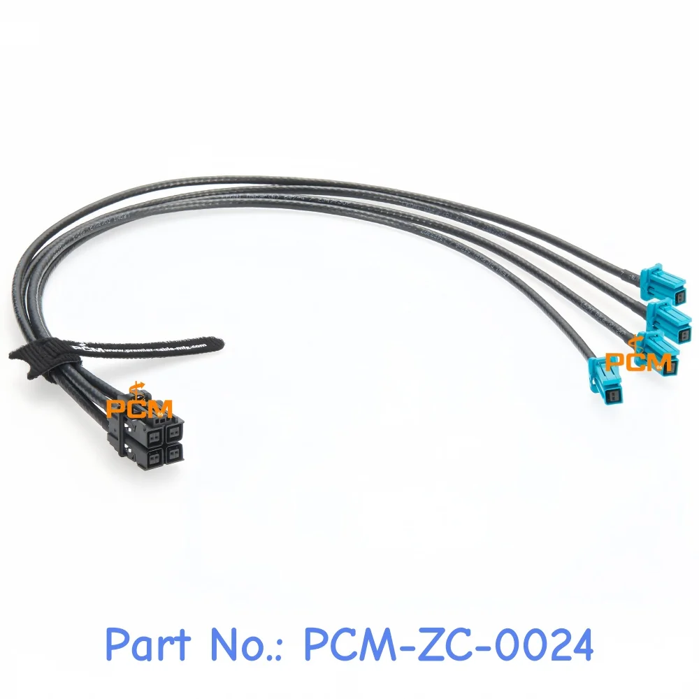 4 in 1 MATEnet Gigabit Automotive Ethernet Cable with Original TE MATEnet Automotive Ethernet Connectors 2394102-1 to 2302510-9