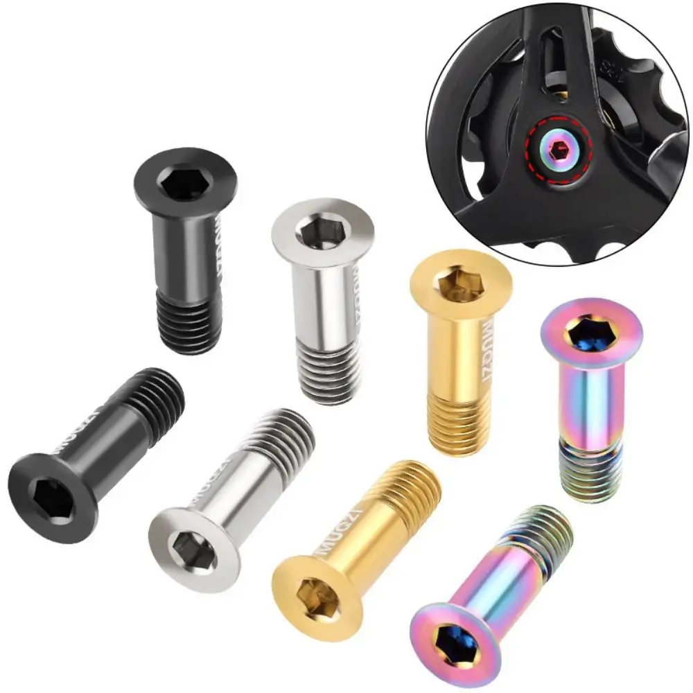 Vis de roue Jockey pour dérailleur arrière en alliage de titane, boulons fixes, conversion de Transmission, boulons de fixation de poulie de dérailleur arrière, 2 pièces