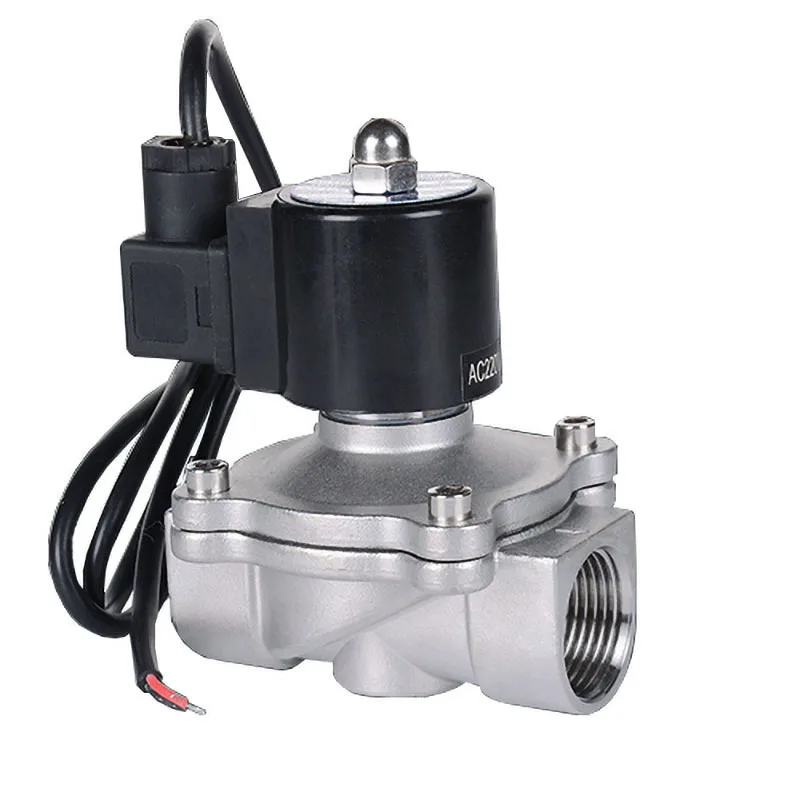 

3/8" 1/2'' 1'' 2'' Stainless Steel Fountain Solenoid Valve 220V 12V Normally Closed Waterproof Solenoid Valves For Underwater