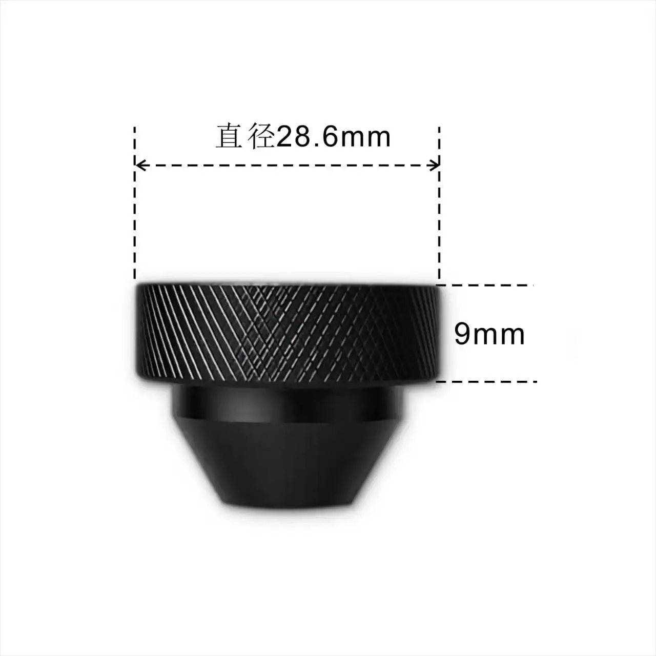 Leichter Aluminium-Carbon-Gabelverlängerer OD28,6mm 1-1/8 Zoll Gabelkopfrohr-Verlängerungskappe Passend für Rennrad TT Bike Gabel 6mm 9mm – Detail 4