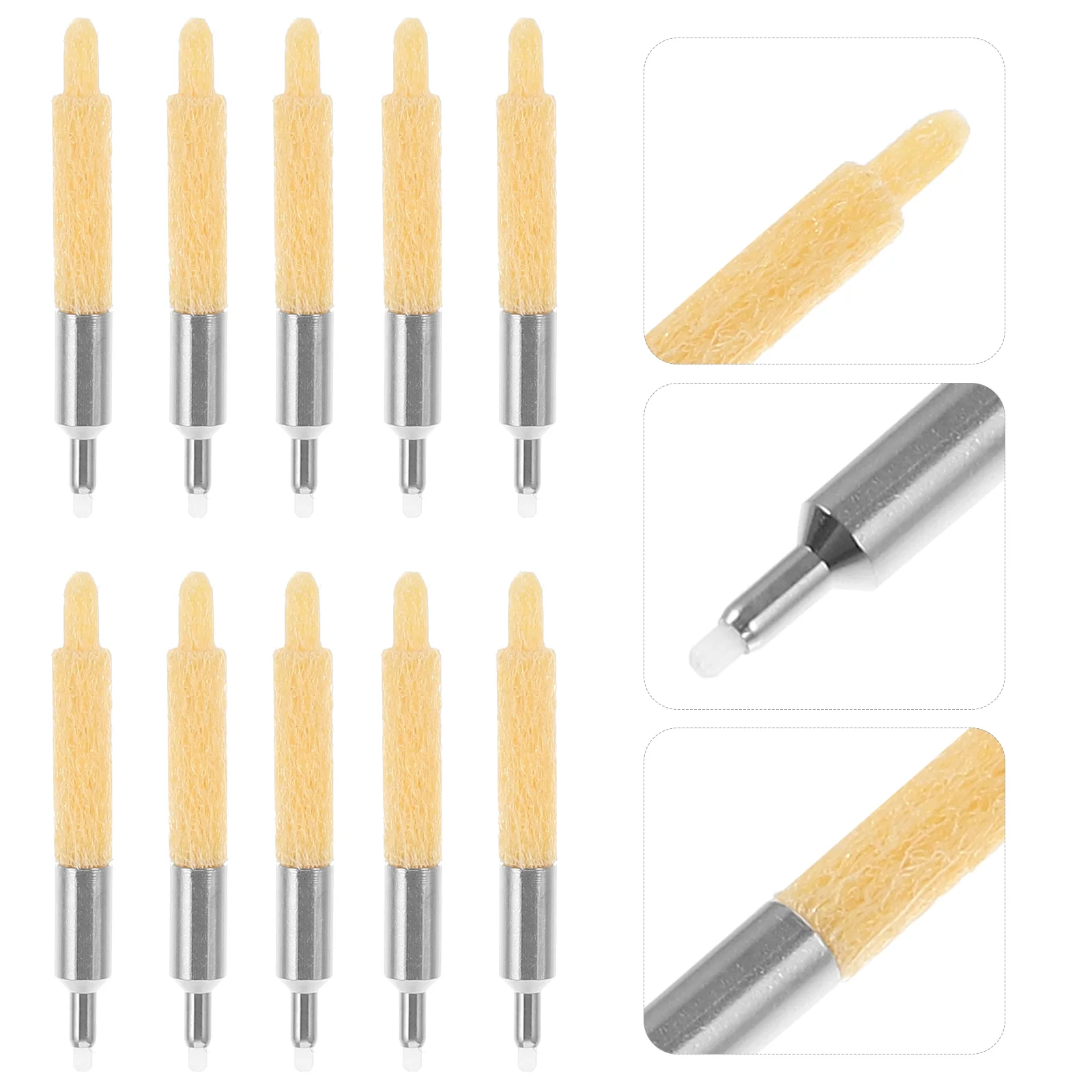 20 peças pontas de caneta de tinta canetas esferográficas pontas para suporte amarelo substituição apple lápis