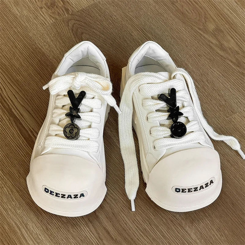 2025 Big Head Niche Board Men and Women Boots Couples Original Design Bread Thick Sole Heightening High Street Tide Shoes