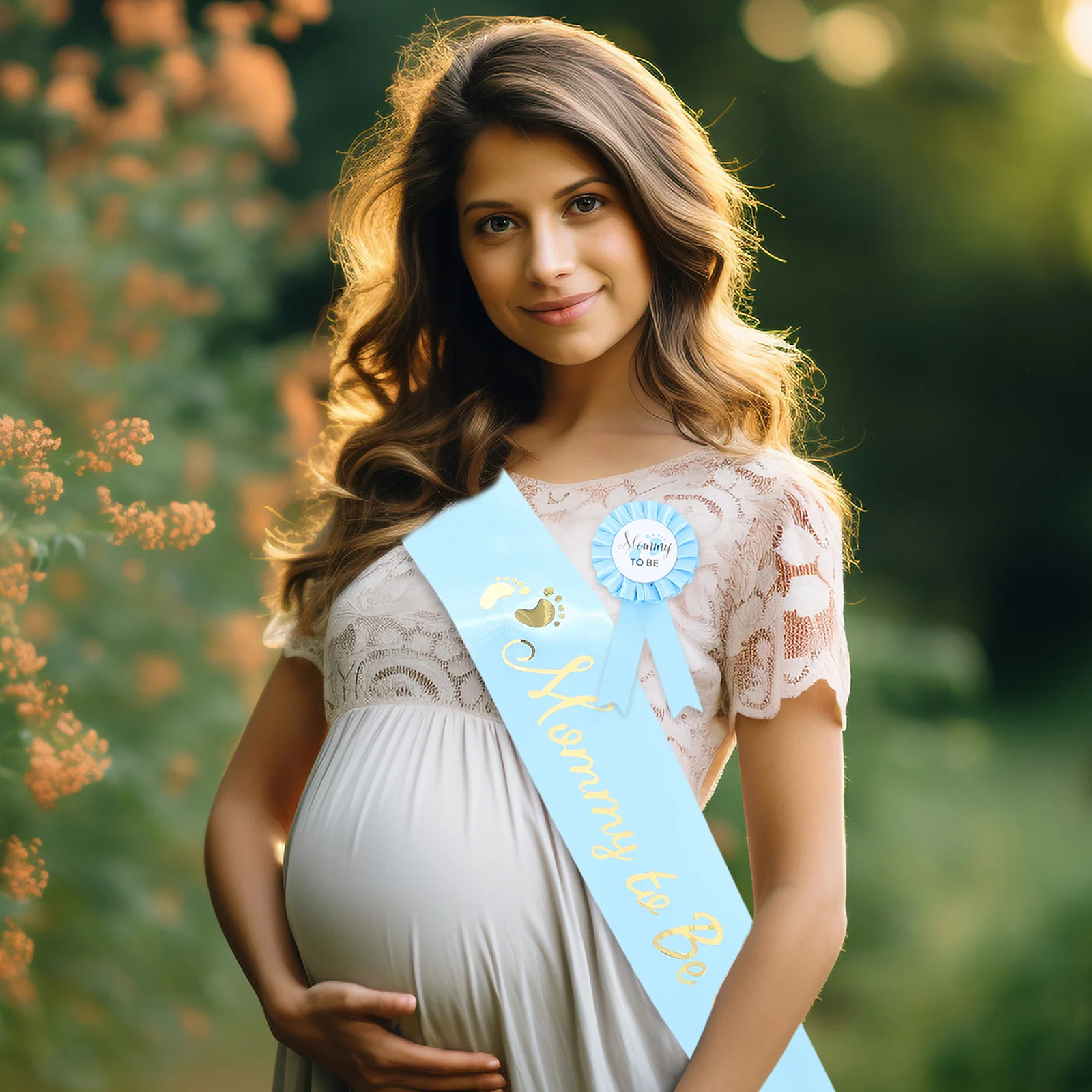 

1Set Waistband Badge Pin Set for Expecting Parents Baby Shower Photoshoot Gift Mom to Be Sash Dad to Be Accessory Unique Party