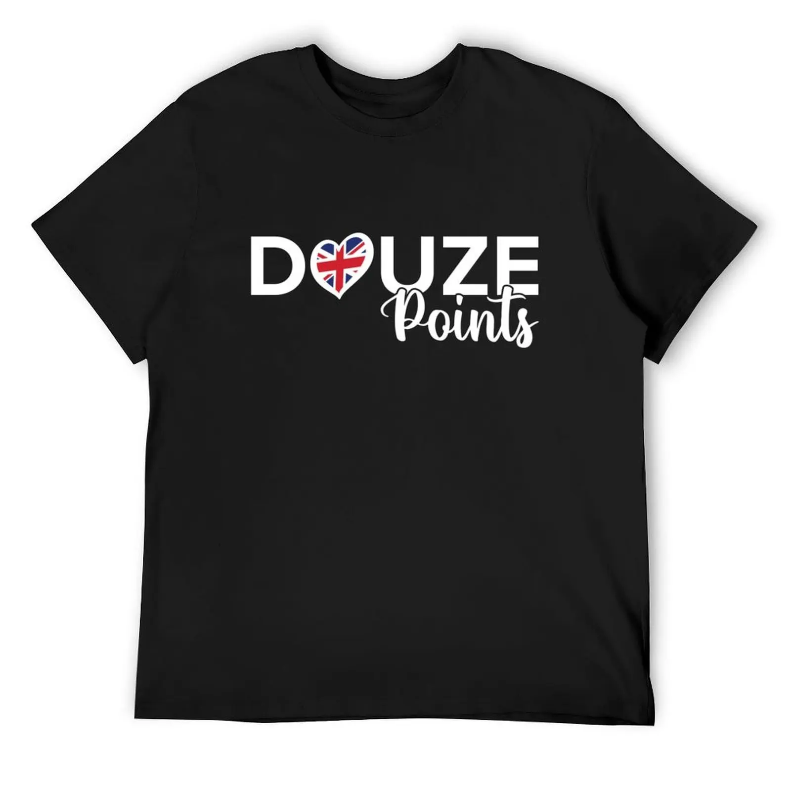 

Douze Points United Kingdom T-Shirt Funny t-shirts baggy shirts Blouse mens graphic t-shirts