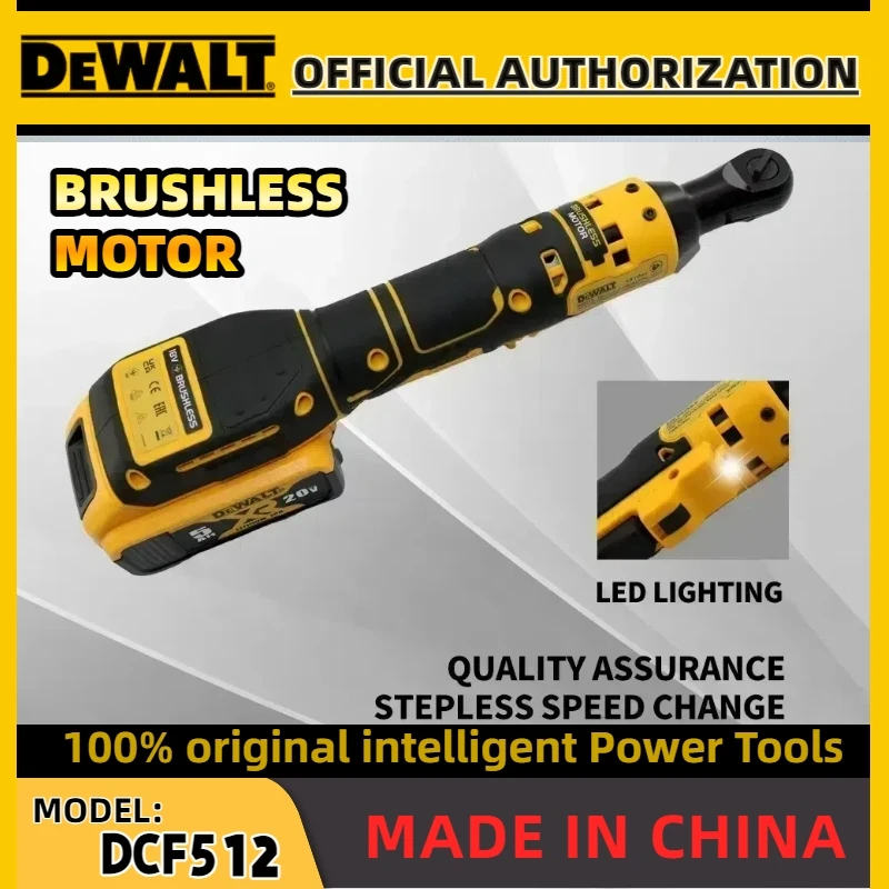 20 فولت فرش السيارات ديوالت DCF512 3/8 بوصة فرش السقاطة الزاوية اليمنى وجع LED سائق لاسلكي متغير السرعة مفتاح الطاقة