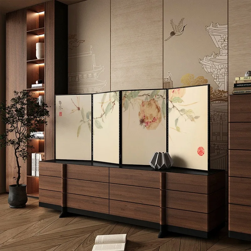 Small screen, low partition coverage, foldable, movable for placement in living room, office, and homestay decor