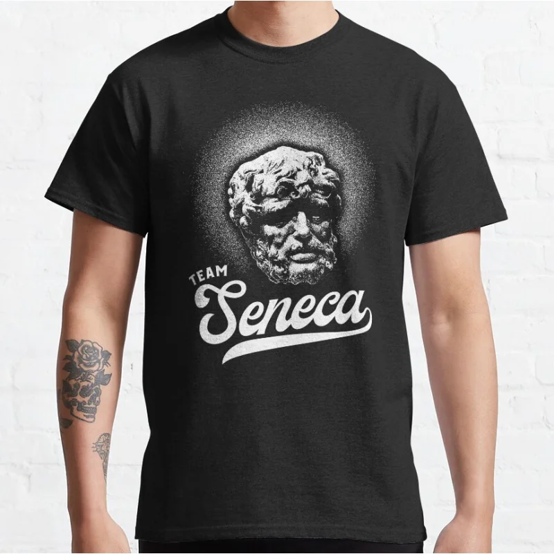 Funny greek philosophy stoicism Team Stoic Philosopher humor Graphic T Shirts large size Adult tops S-6XL