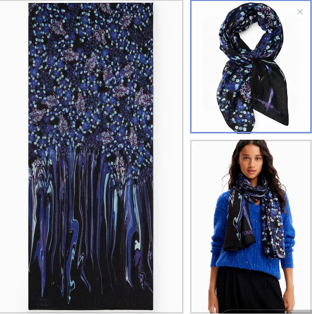 

Оригинальный экспортный заказ: модные испанские декоративные подарки с богатыми цветами, шалями и шарфами.