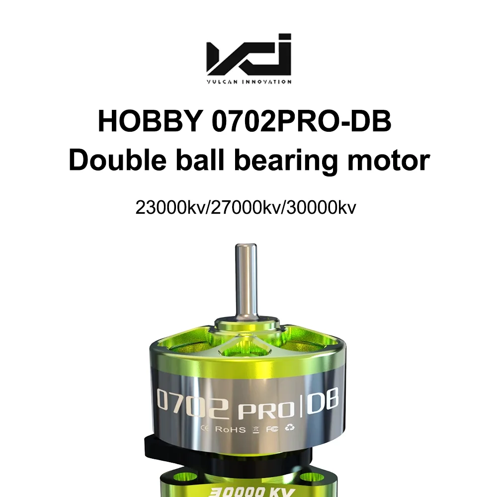 VCI 0702PRO-DB 23000kv/27000kv/30000kv Bürstenloser Motor, fluoreszierend grün, Doppelkugellager, geringer Widerstand, kratzfest – Detail 1