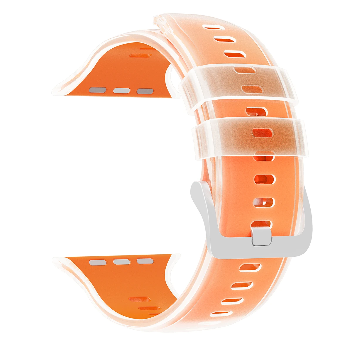 Durchscheinendes Silikonarmband für Apple Watch Ultra 3/2 49mm 46 45 44 42mm Sportarmband für iWatch S11 10 9 8 7 SE3 Ersatzarmband – Detail 15