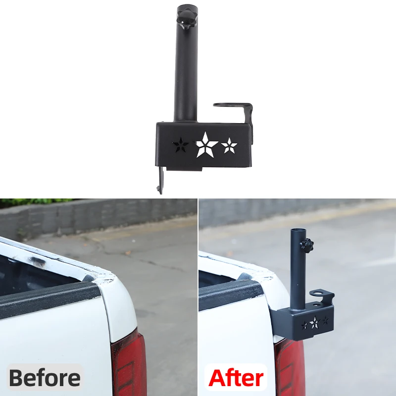 For 2011–2022 Volkswagen Amarok Tailgate Antenna Bracket Rear Tailgate Flag Antenna Bracket Carbon Steel 1pcs (Right-Side)