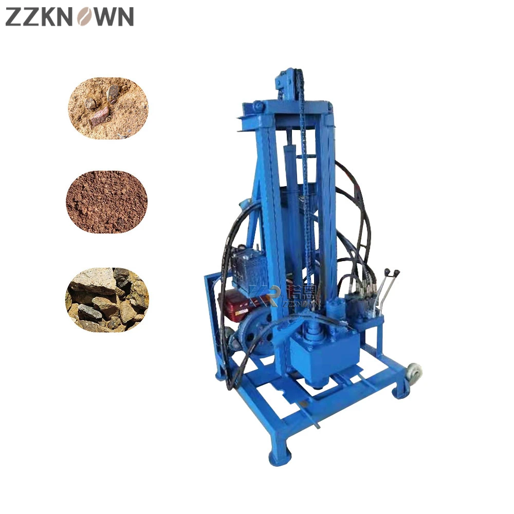 Perforatrice per pozzi per tubi per Borehol 150m attrezzatura per perforatrici per pozzi d'acqua motore Diesel da 22 cavalli