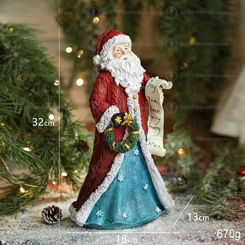 Christmas ornaments resin Christmas tree small desktop creative gifts window scene arrangement props doll house view 2