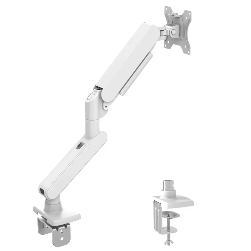 17-35 Inch Single Monitor Arm Mount Spring Desk Bracket Full Motion 360° Rotation Height Adjustable Monitor Stand