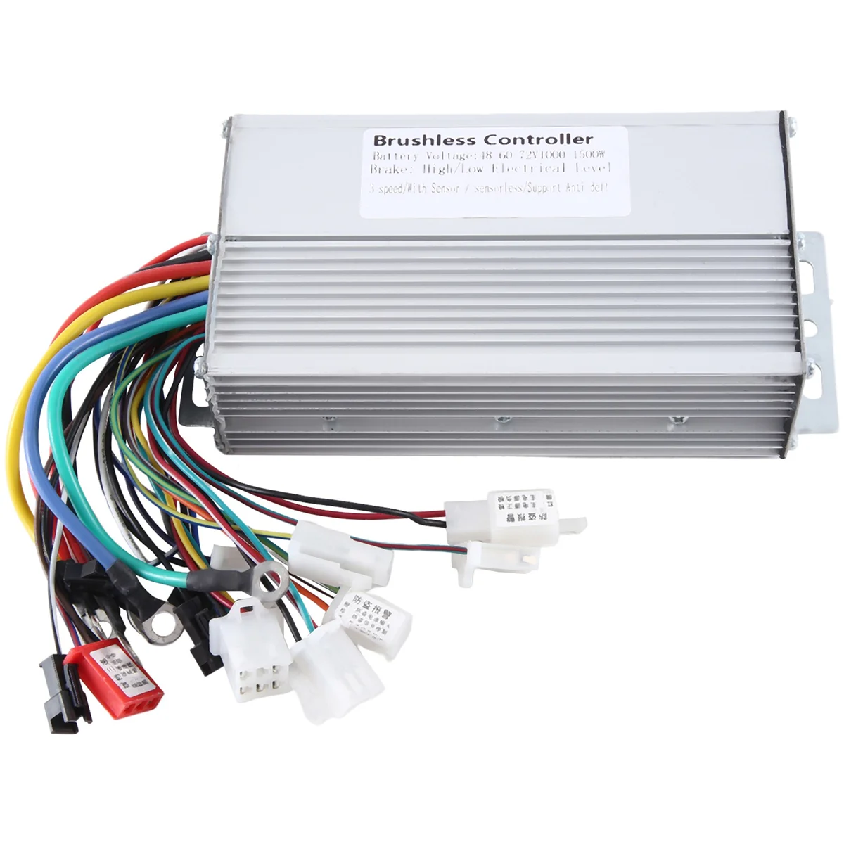 

AT77 48V 60V 64V 72V 1000W 1500W Electric Controller 12 Tube Dual Mode E-Bike Brushless Controller Speed Motor