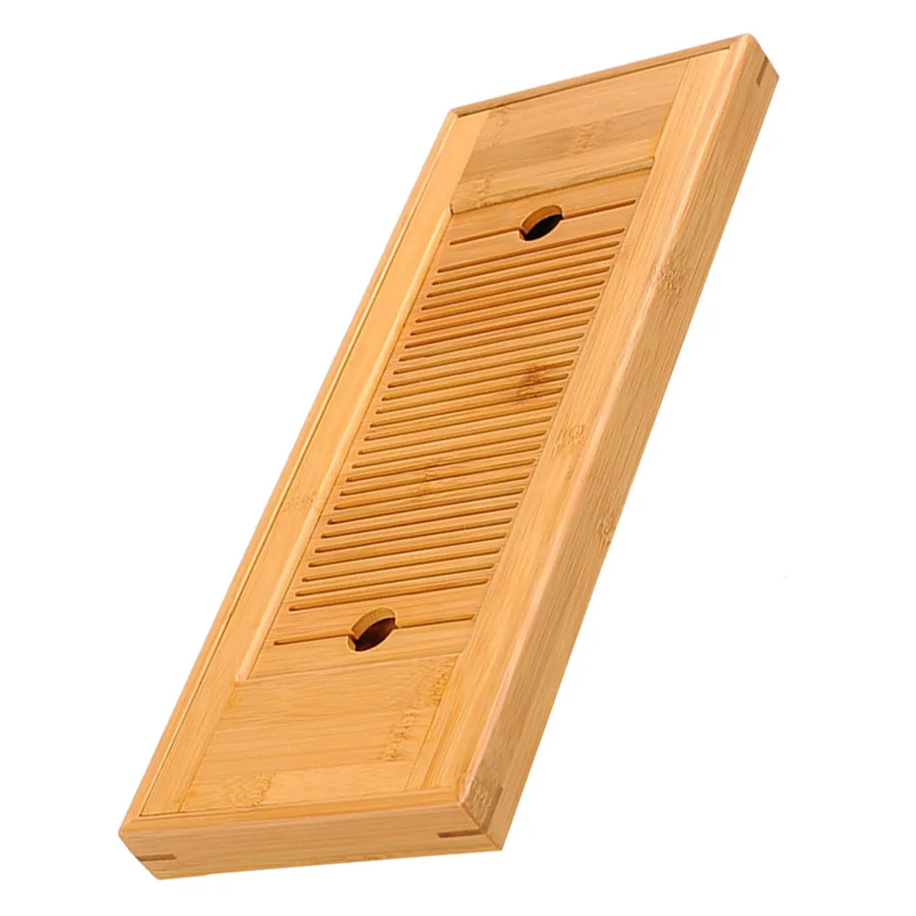 1Pcs Bamboo Teacup Tray Premium Water-Reserving Tea Tray for Home Office Coffee Shop Tearoom Wedding Party Afternoon Tea Service