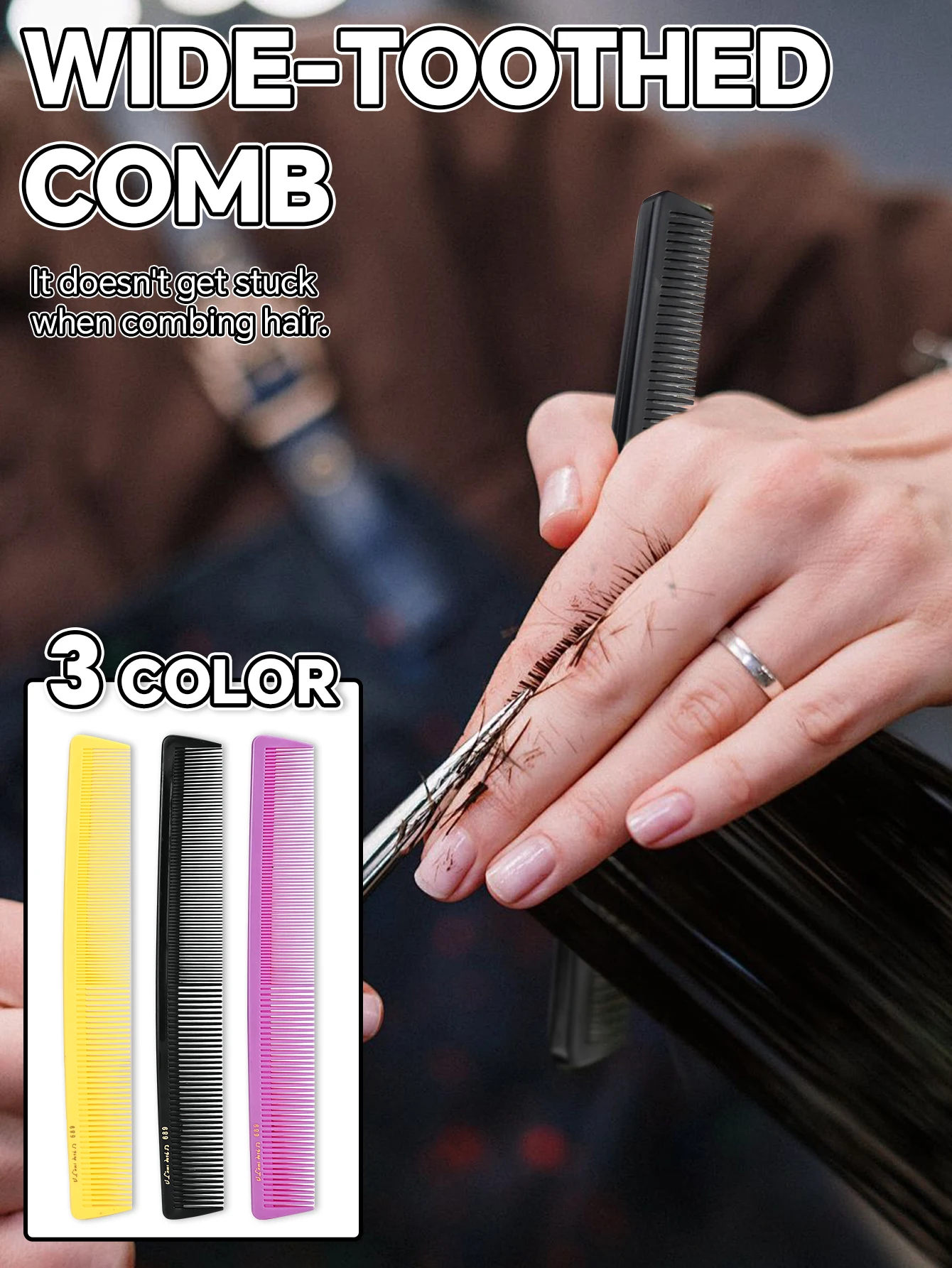 

Professional Dual-Use Hair Styling Comb – Hairdresser Cutting, Thinning & Texturizing – Barber Quality Hairdressing Styling Comb