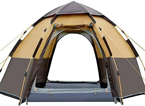 

Portable Folding Inflatable One Bedroom Four-Season Double Layer Waterproof Dome Instant Straight Bracing Type Camping Hiking