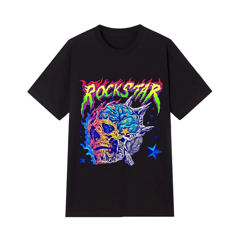 Streetwear Tee | 230gsm 100% Cotton Oversized Unisex T-Shirt | Graphic Print, Black, Sizes M-4XL