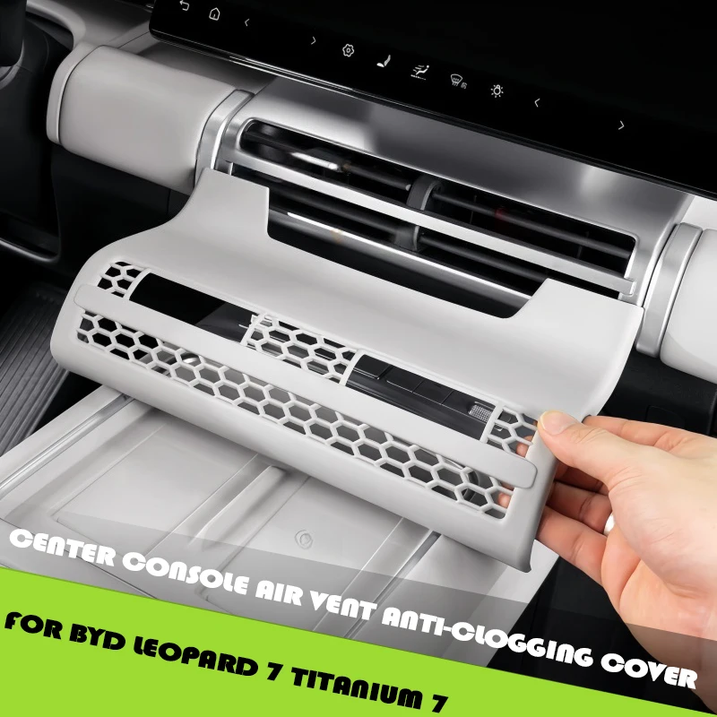 

Car Center Console Air Vent Anti-clogging Cover for BYD Leopard 7 Titanium 7 Modified Auto Dashboard Air Conditioning Vent Cover
