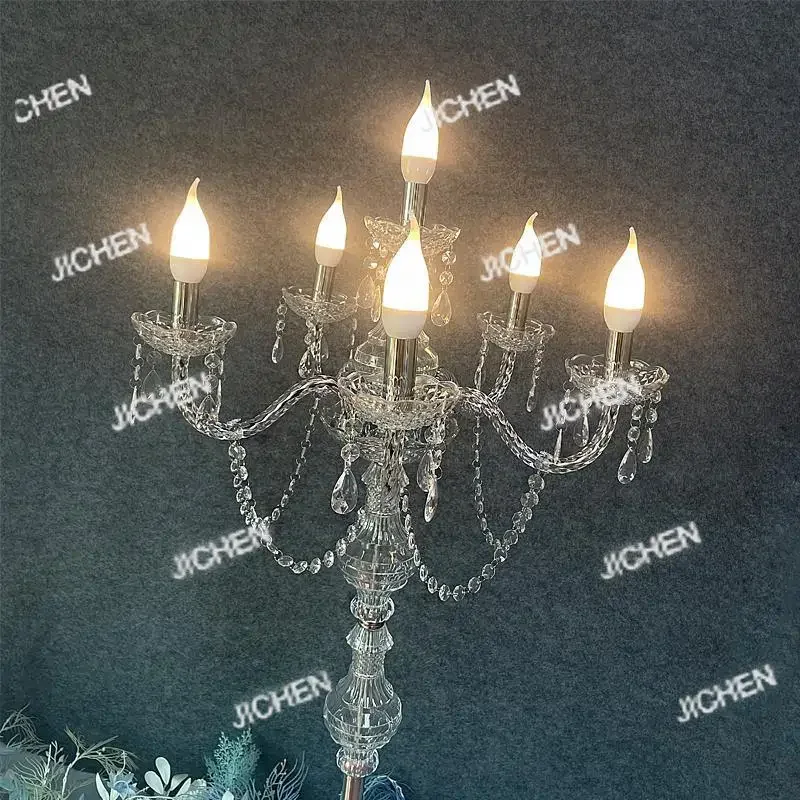 

Новые свадебные декорации HN: Светящаяся акриловая прозрачная европейская хрустальная лампа для фотозоны у окна