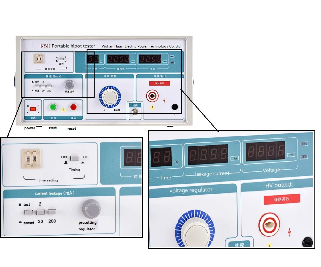 Impulse Voltage Generator AC/DC High Voltage Hipot Electric Tester/Withstand Voltage Tester