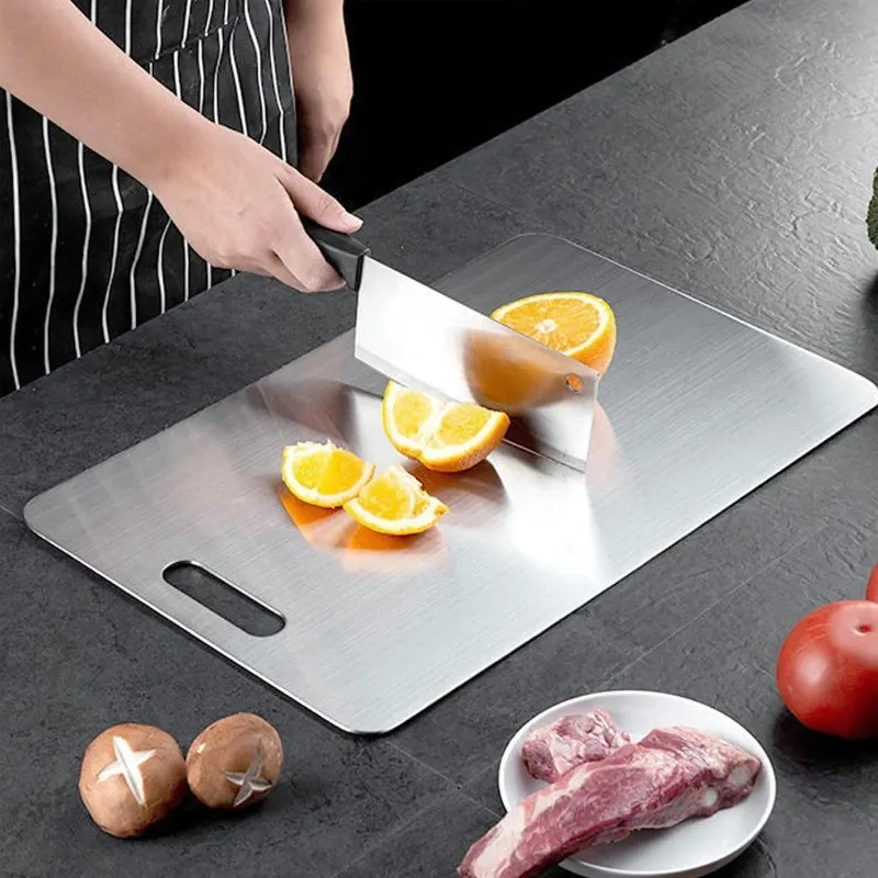 Premium Titanium Cutting Board- Dual-Side Antibacterial Chopping Board