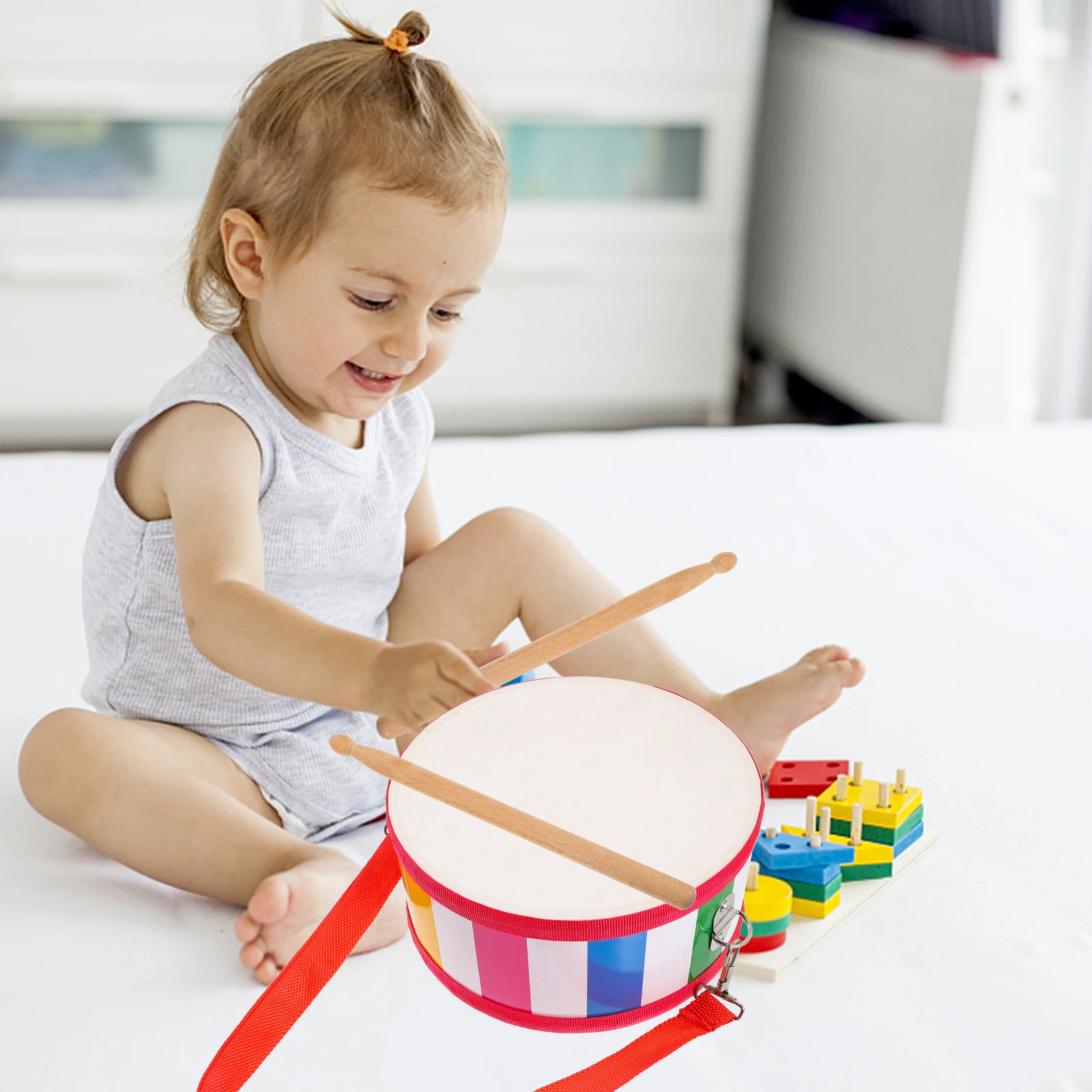 

Children's Percussion Instrument Toddler Drums Snare Music Instruments Parent-child