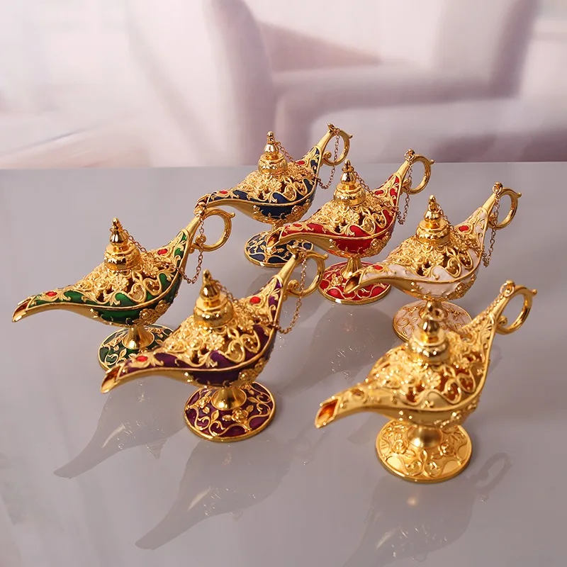 Creative Wishing Lamp Aladdin Lamp Metal Home Decoration Crafts Ornaments Birthday Housewarming Gifts
