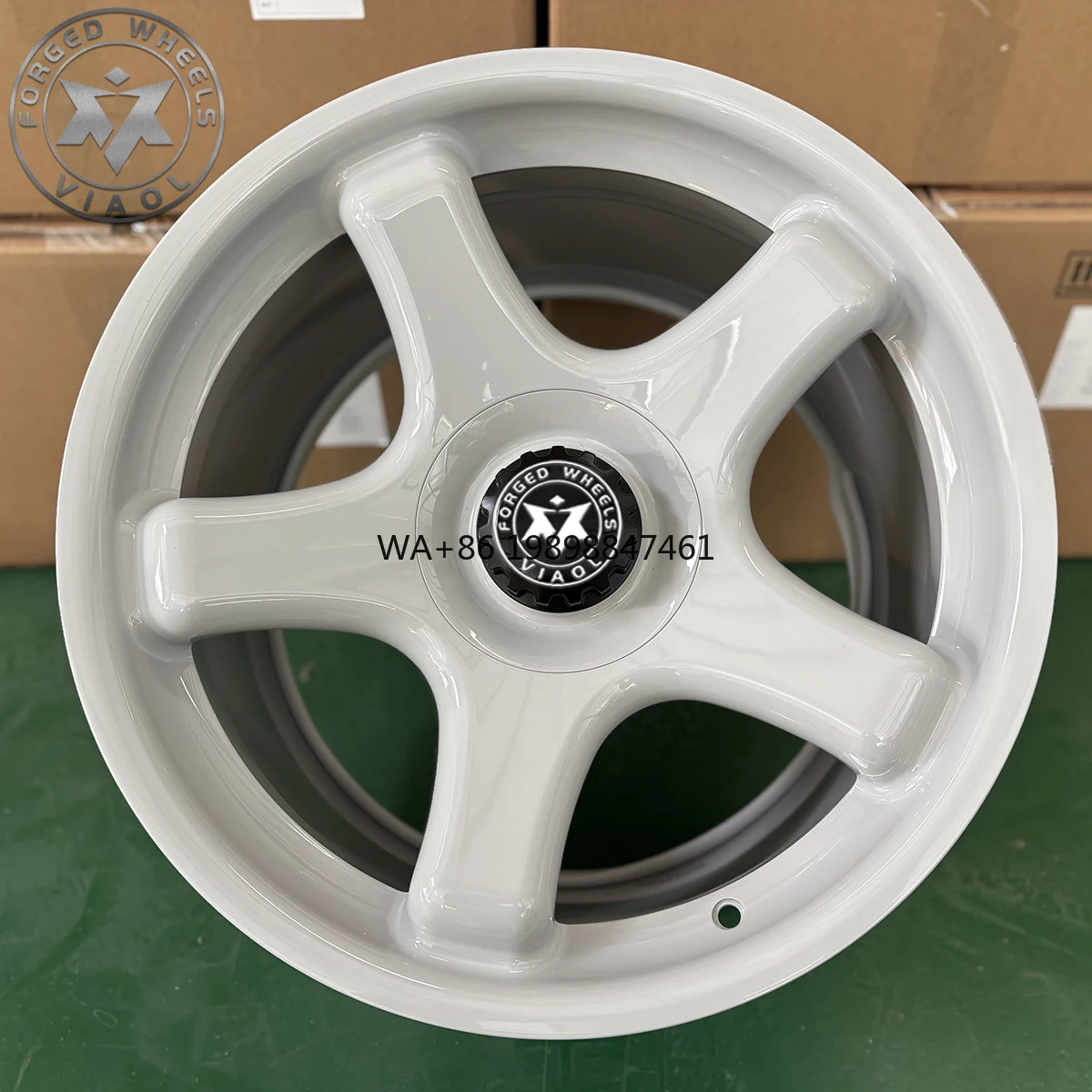 

White 17-20inch Alloy Forged Wheels ET 20 30 Lightweight Car Rims for 911 Panamera CLA45 C63S for Mustang GR86 Condition