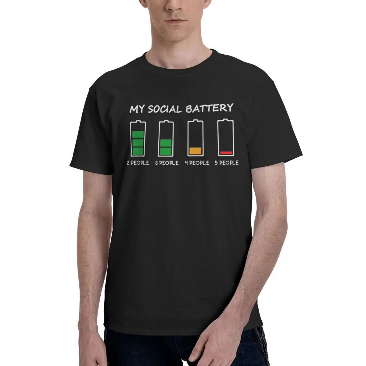 My Social Battery Funny T Shirts Graphic Y2K Summer Cotton Mens Women Tshirt Tops