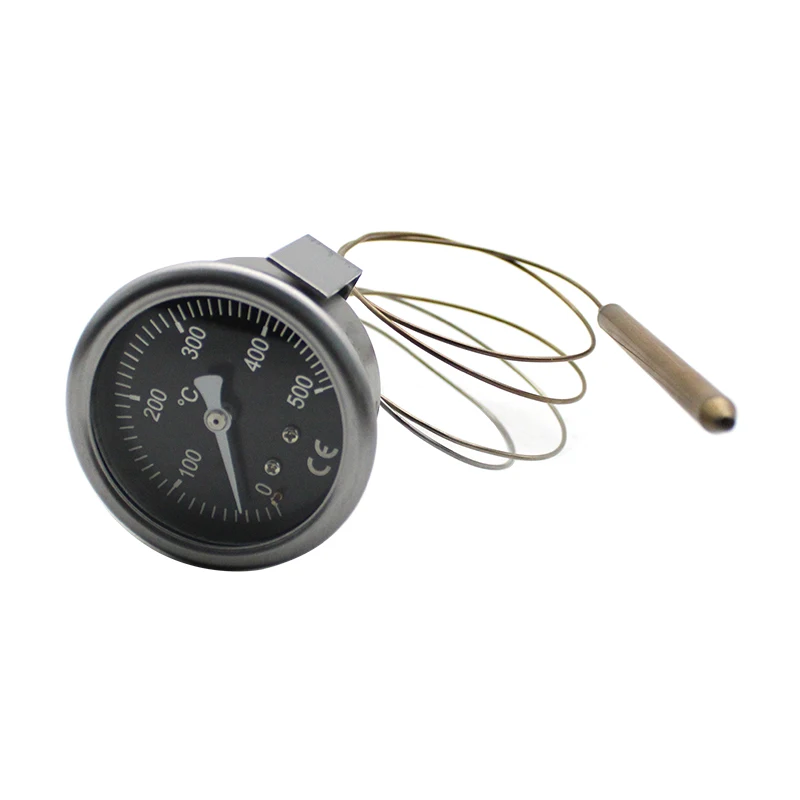 

Pizza Stove 304 Stainless Steel Thermometer Pointer Type Temperature Display Metal Plate Thermometer High Temperature Resistanc
