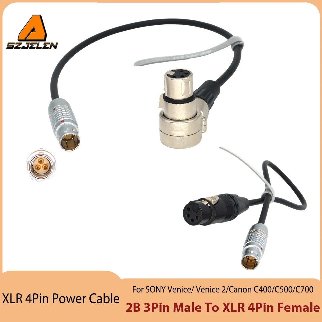 Hot Sale Steadicam M2 2B 3Pin To XLR 4Pin Power Cable For Blackmagic URSA Mini Pro/SONY Venice/ Venice 2/Canon C400/C500/C700