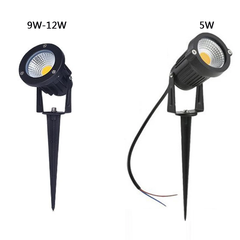 Luces de Navidad para exteriores IP65, luz de punto de decoración de césped de jardín doméstico, 5W, 9W, 12W, impermeable, luz de piso enchufable, AC110V220V12V