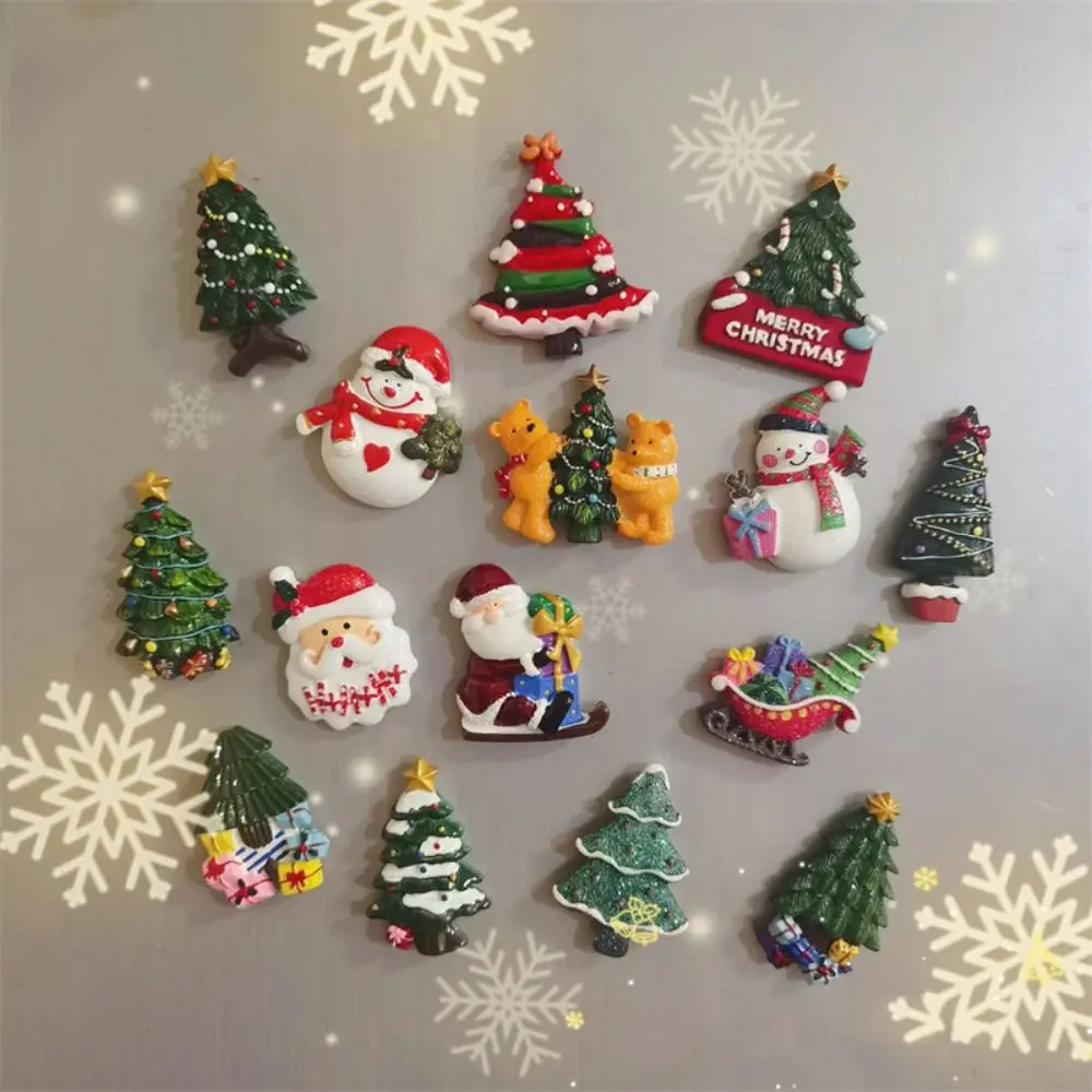 New Year Christmas Father First Refrigerator Sticker Gift Stereo Window Sticker Decoration Christmas Decoration FrigeratorMagnet