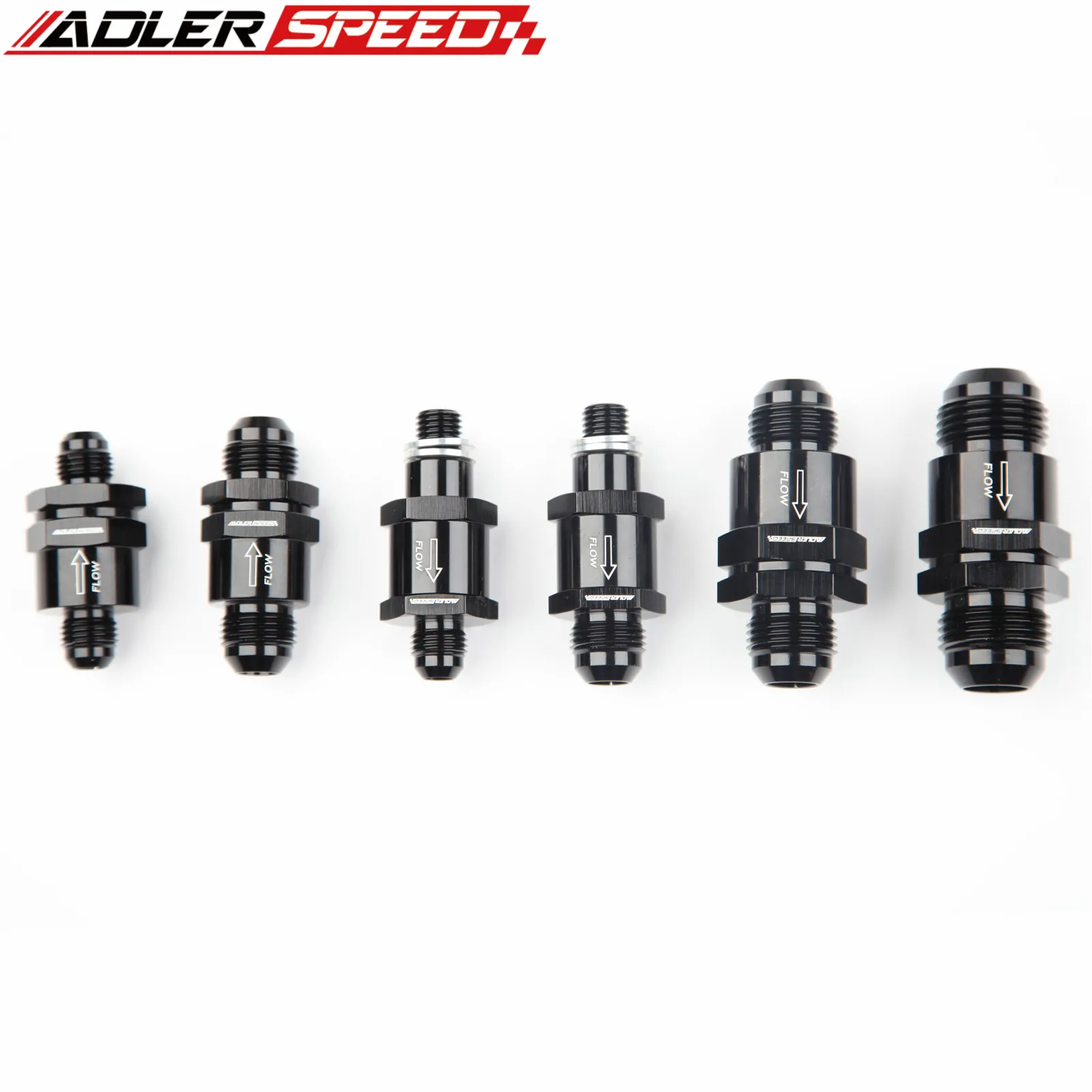 

ADLERSPEED -6AN 8AN 10AN 12AN / M12x1.5MM To AN8 AN6 Non Return One Way Check Valve Adapter Fitting Fuel EFI