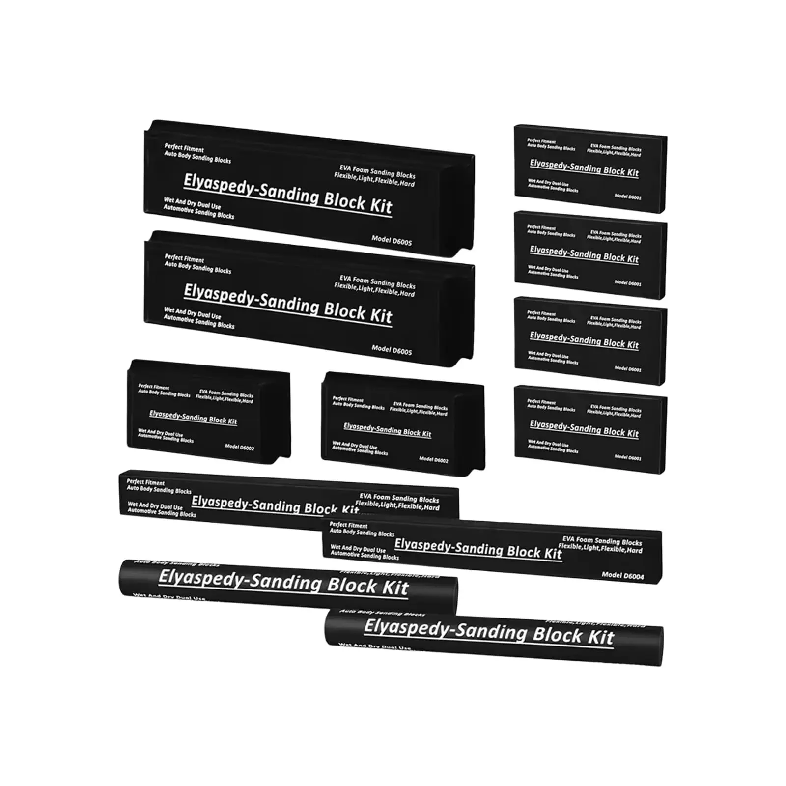 12 Pcs Sanding Block Set Foam Abrasive Grinding Blocks Assorted Shapes For Auto Body Paint Polishing Woodworking Metalworking