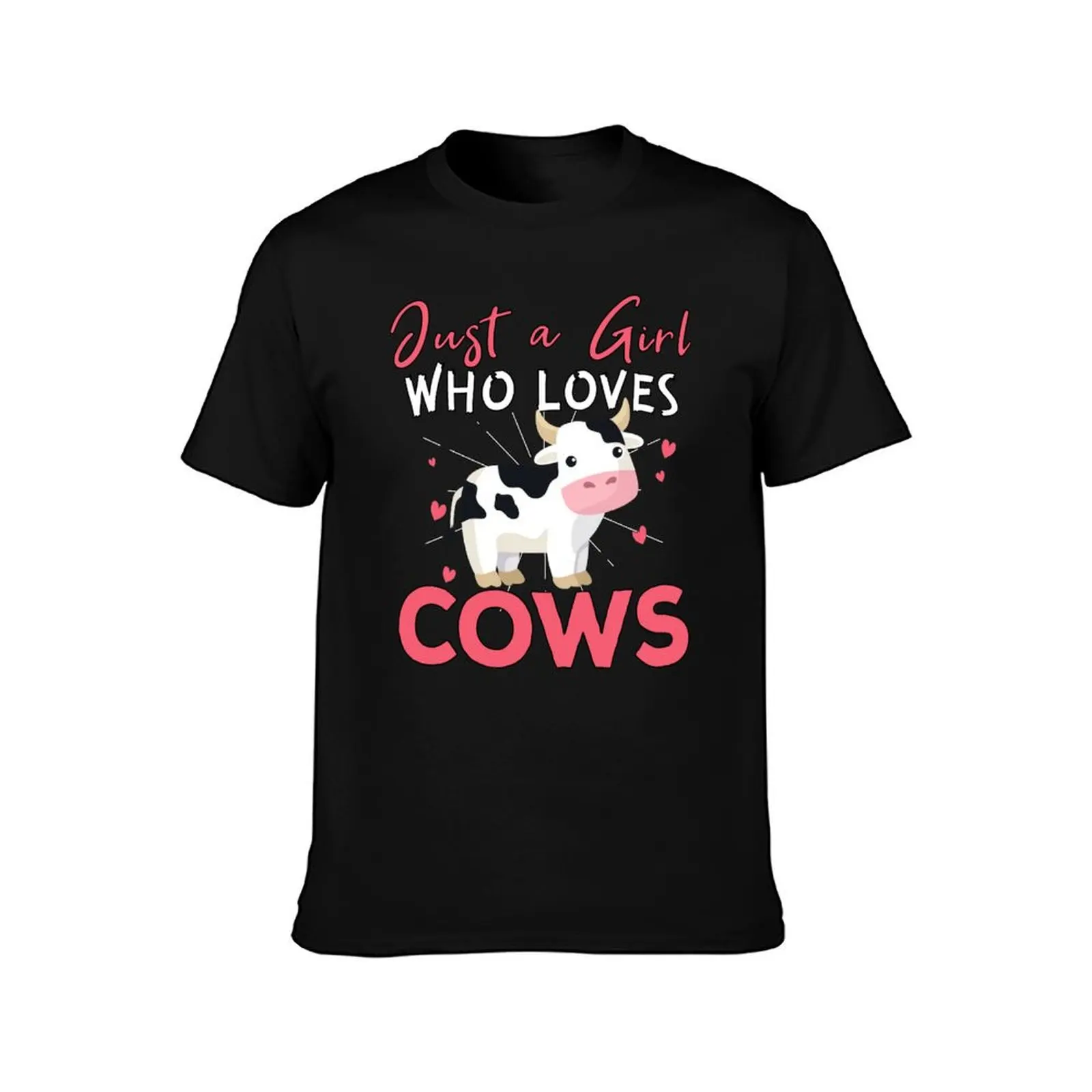 Just a Girl Who Loves Cows Funny Cows Girl gifts T-Shirt Holiday Lightweight T-Shirt