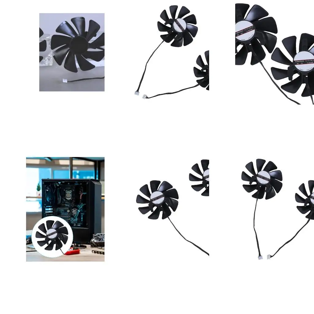 

FD10015M12D Graphics Card Cooling Fan 4Pin 12V Coolers Fan for RX580 2048SP 8G D5 A4WF