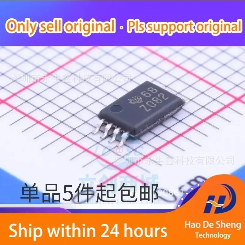 

10 шт./лот TL082IPWR TSSOP-8 с логотипом Z082, новый, оригинальный, в наличии